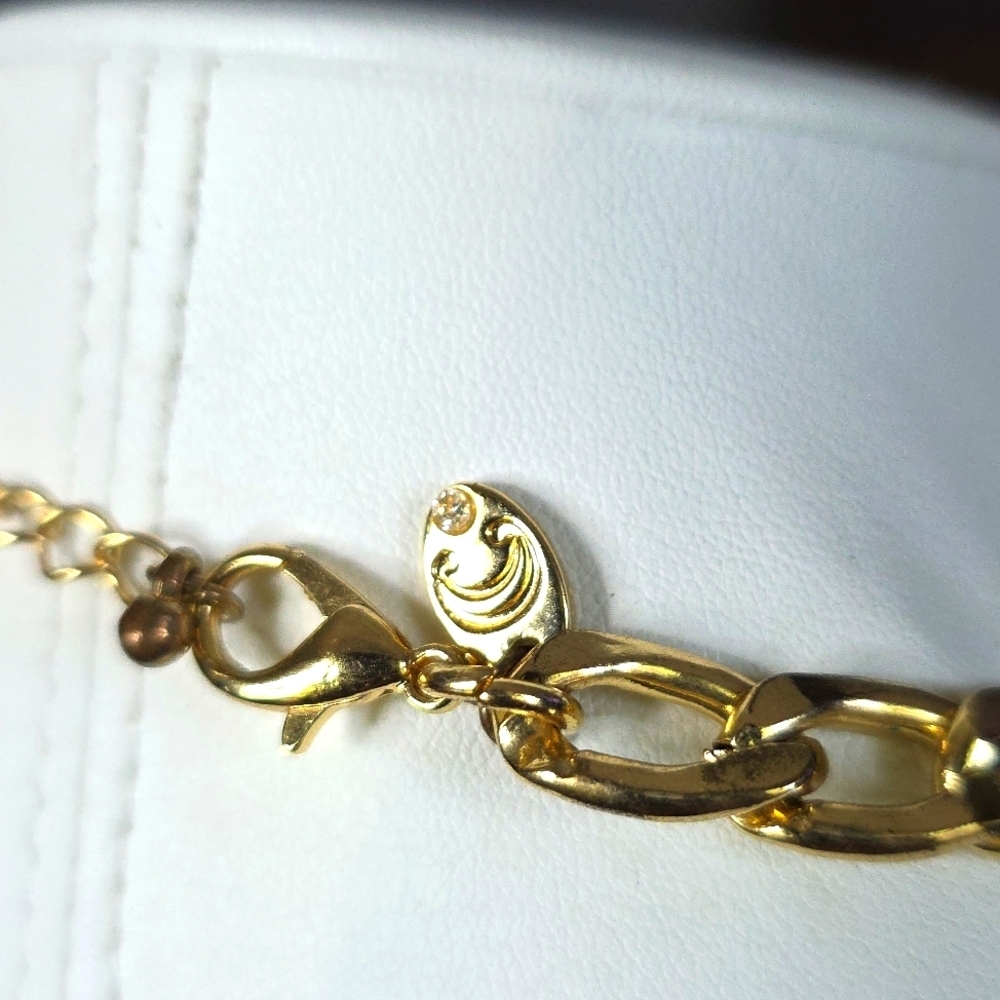 Multicolor Floral Crystal Statement Necklace - image 3